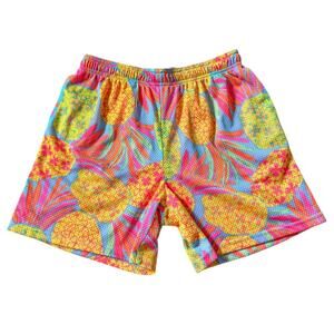 Chubbies Neon Pineapple Mesh Shorts 5.5" Inseam Athletic Mens Medium Activewear